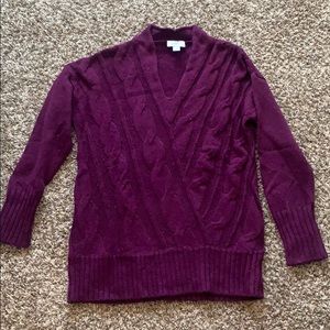 Purple vneck sweater
